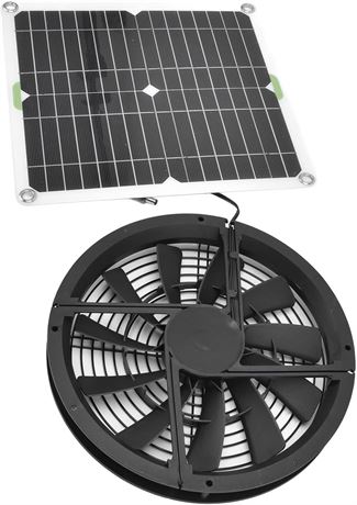 Solar Panel Fan 100W Solar Powered Kit with Waterproof Housing for Coop