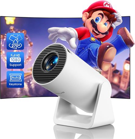 WiMiUS S27 projecteur 1080p WiFi 5G BT 200" auto keystone portable