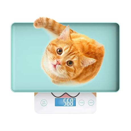 Cute Scale Digital Pet Scale for Small Animals, Mini Precision  0.03oz, Blue