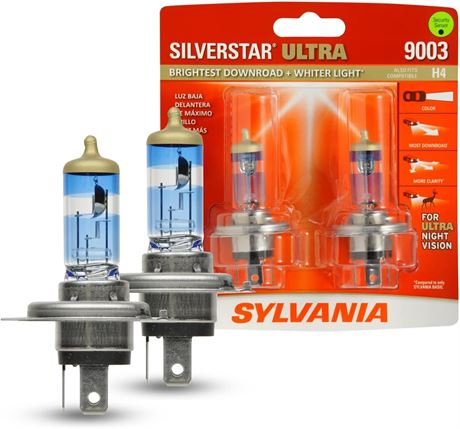 SYLVANIA 9003 SilverStar Ultra Bright Halogen Headlight Bulb