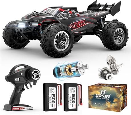 Hosim 1:10 RC Cars for Adults & Kids, 4x4 Off-Road, 48+ KMH, Waterproof