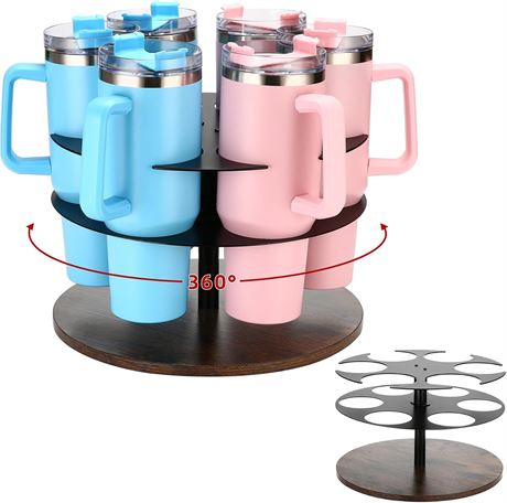 Organisateur Gobelets Polydremio Stanley 6 Fentes Noir