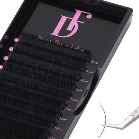 Cils DF Lash Extension 0.05 D Curl 17mm Volume Pro Salon