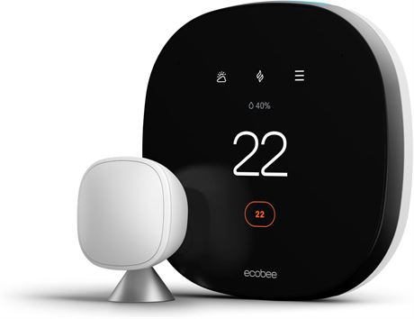 ecobee Smart Thermostat Voice Control WiFi Alexa Google Siri Compatible Home