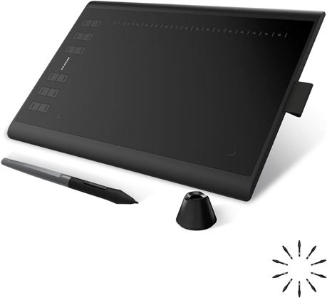 Huion NEW 1060 PLUS Graphic Tablet with 8GB MicroSD and 12 Express Keys