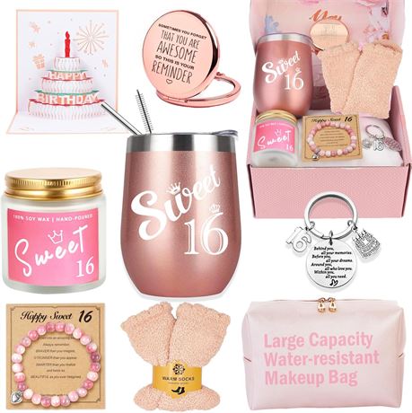 Sweet 16 Gifts for Girls: Happy 16th Birthday Gifts for Besties, Daughter