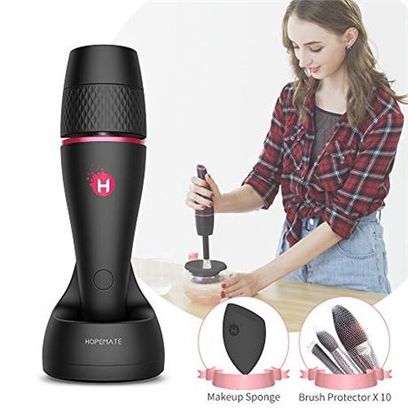 HOPEMATE Electric Makeup Brush Cleaner & Dryer Machine