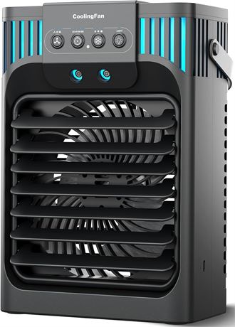 LEAEYFE Portable Air Conditioner, 1200ml Tank, 2/8h Timer, 120  Oscillation