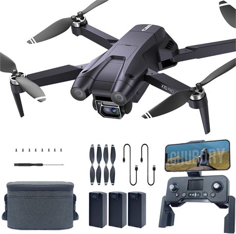 CHUBORY X10 PRO 4K GPS Drone with Camera, 90 Min Flight, Auto Return