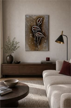 Abstract Calla Lily Oil Painting   60   90 cm