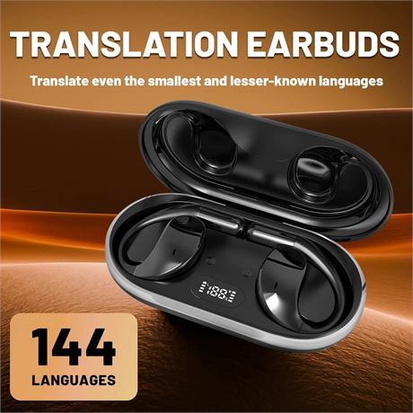 AI Translation Earphones, Wireless Bluetooth Interpreter 99% Accuracy