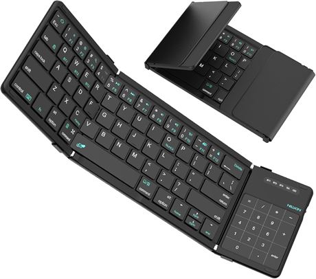 Nillkin Foldable Bluetooth Keyboard with Touchpad & Number Pad, Black