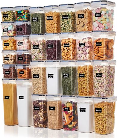 Vtopmart 32 Airtight Food Storage Containers with Labels
