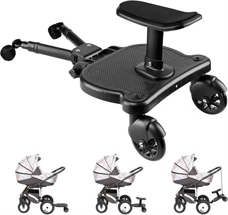 Universal Stroller Board 2-in-1 with Detachable Seat & Glider Attachment