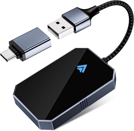 Adaptateur Android Auto Sans Fil, Plug & Play, Compatible iOS 11+