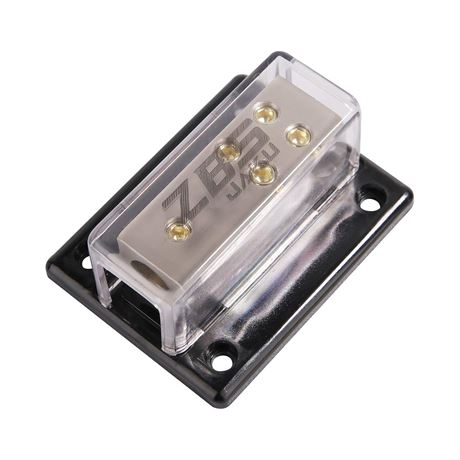 ZBSJAKU Car Audio Power Distribution Block 4AWG In 8/10GA Out 1 In 4 Out