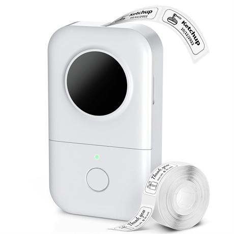 Phomemo D30 Label Printer, Bluetooth Mini Pocket Label Maker with Tape