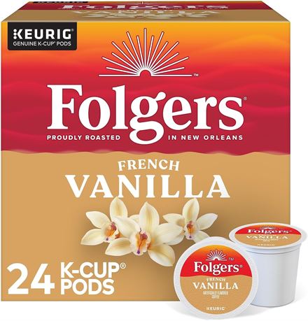 Folgers Biscotti Vanille, 24 dosettes moyennes