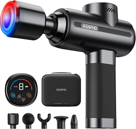 RENPHO Active Thermacool 2 Massage Gun with Heat & Cold, 2026 Massager