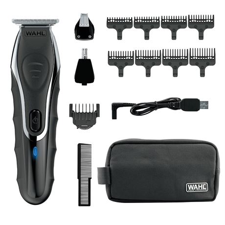 Wahl Aqua Blade Rechargeable Wet/Dry Li-Ion Beard Trimmer for Men with Heads