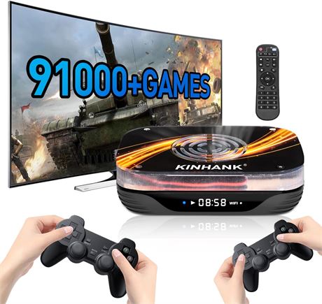 Kinhank X3 Plus - 91k jeux, Android 9.0/Emuelec, S905X3, 8K, USB 3.0