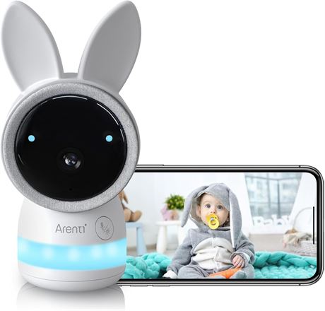 Arenti 2K Baby Monitor 5" Screen Cry & Motion Detect Temp Sensor Night Light