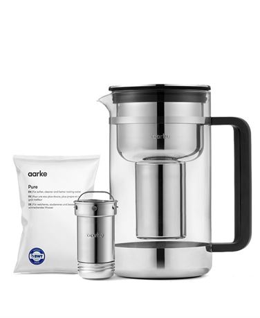Aarke Purifier Large Water Filter Pitcher – White
