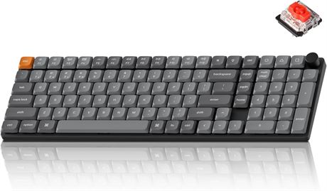 Keychron K17 Max 96% QMK Wireless Mechanical Keyboard, RGB Backlit