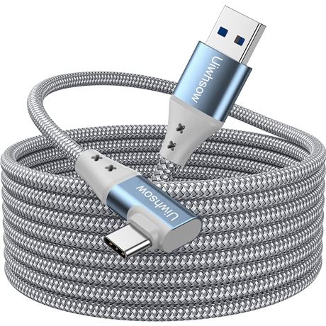 USB-C Link Cable 16 ft for Meta Quest 3/2/Pro, Pico4, PC/SteamVR