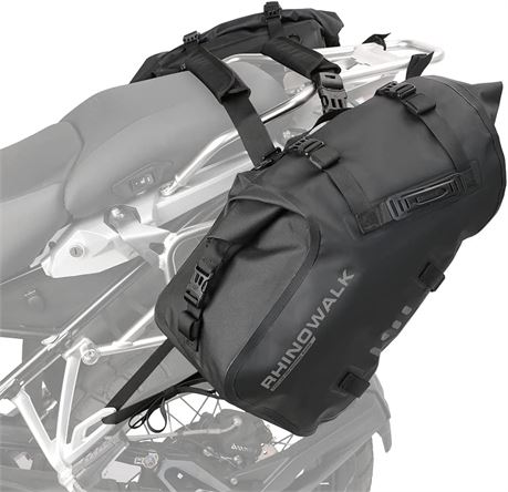 Rhinowalk Saddlebags 48L(24L 2) Waterproof Side Bags for Adventure Bikes 1 Pair