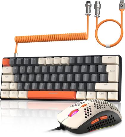 ZIYOU LANG RK-T60 Wired Mechanical Gaming Keyboard & RGB Mouse Combo