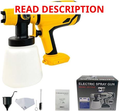 600W HVLP Paint Sprayer with Nozzles, 3 Pattern Sprays for Furniture