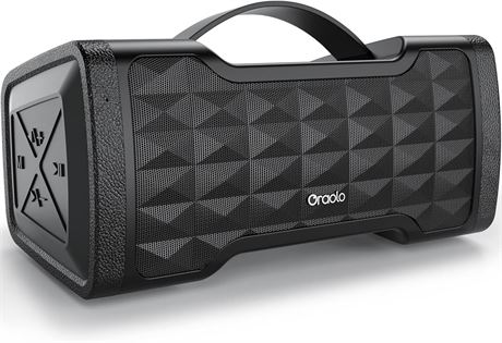 Oraolo Bluetooth Speaker 40W Portable Stereo Sound IPX6 USB/AUX Built-in Mic