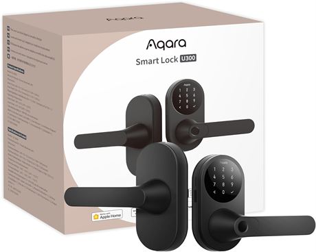 Aqara Smart Lock U300 Fingerprint Keyless Door Lock, Touchscreen Keypad