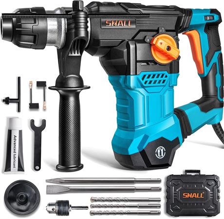 Marteau perforateur SDS Plus 1500W, 4 modes, 3 forets inclus