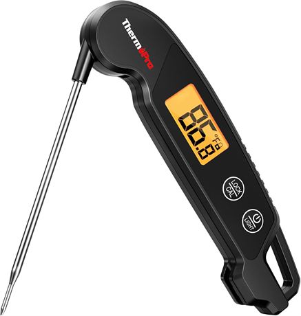 ThermoPro Thermom tre   viande num rique avec grand  cran LCD r tro clair