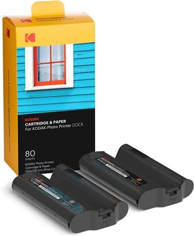 KODAK Dock Plus & Dock Photo Printer PHC-80   Cartridge Refills (80-Pack)