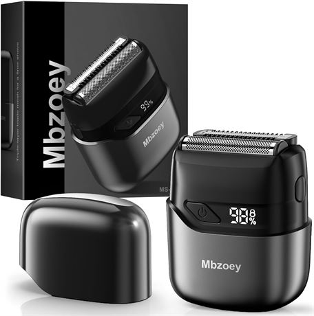 Mbzoey Electric Men Shaver,Rechargeable, Silent Clicks, Fast Response