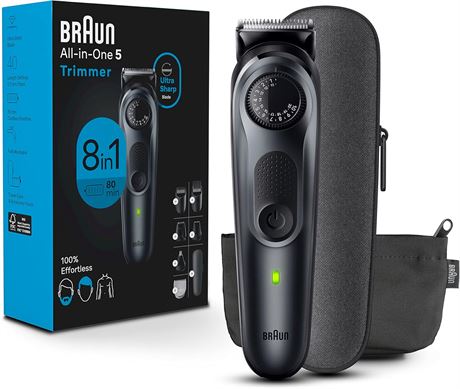 Braun Style Kit Series 5 5471, 8-in-1 Beard & Body Trimmer, Cordless