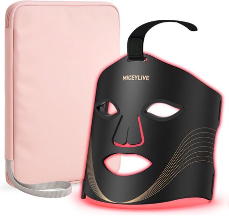 Masque visage lumi re rouge LED IR proche t l commande, 400 LED, 460 850 nm