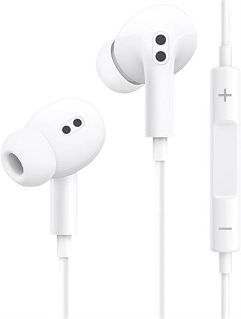 Wired Earbuds for iPhone with Mic & Volume, Noise Canceling