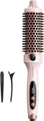 Wavytalk Blowout Boost 1.5” Thermal Brush, Heated Curling Brush, 5 Temp Settings
