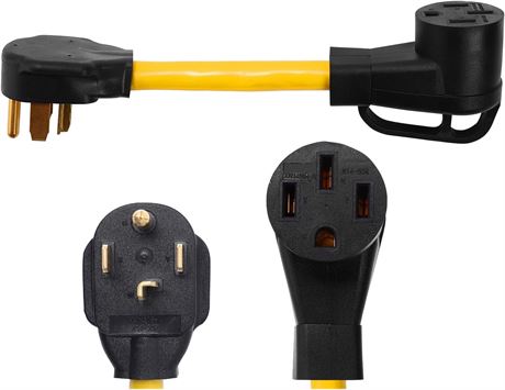NEMA 14-30P to 14-50R Power Cord Adapter – 30A to 50A