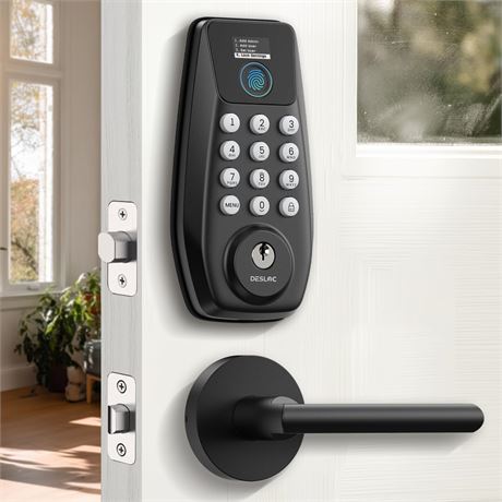 DESLOC Serrure de porte d'entr e sans cl  C110 avec affichage et empreintes