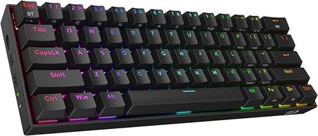 Redragon K530 Pro Draconic 60% Wireless Keyboard, 3-Mode BT/2.4G/Wired