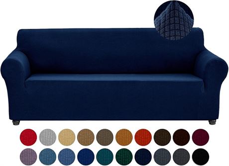 Joccun Stretch Couch Cover, 1-Piece Water-Repellent Cover for 3-Cushion Sofa