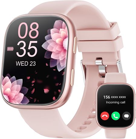Montre intelligente homme et femme,  cran HD 4,6 cm, HR/SpO2/Sommeil