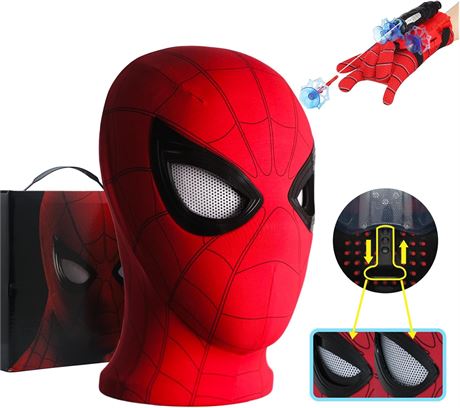 Spider Hero Mechanical Eyes Homecoming Mask - Moving Lenses Cosplay Prop