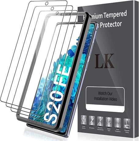 Samsung Galaxy S20 FE 5G Tempered Glass Screen Protector 3 Pack