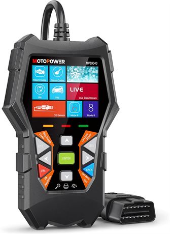 MOTOPOWER MP69040 OBD2 Car Scanner Check Engine Fault Code Reader, Black